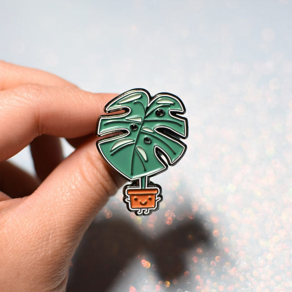 (WAREHOUSE SALE) Monstera Soft Enamel Pin