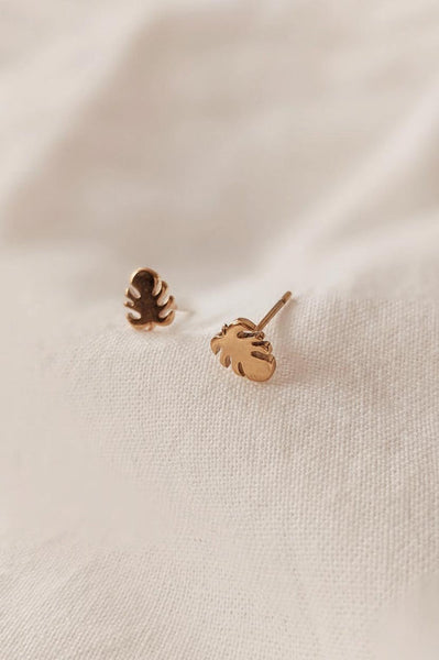 Monstera Earrings