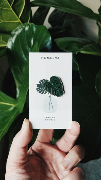 Monstera Enamel Pin