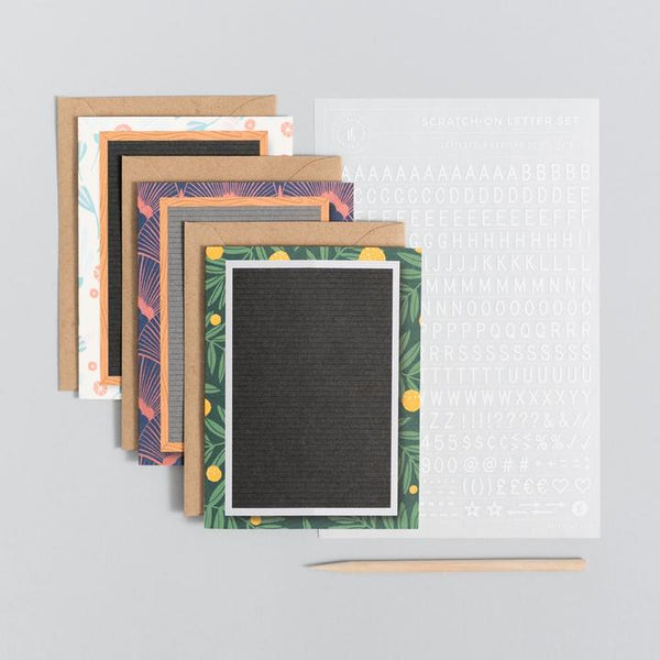Scratch On Letter Board Greeting Card