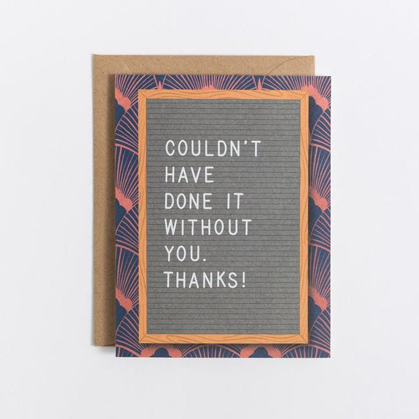 Scratch On Letter Board Greeting Card