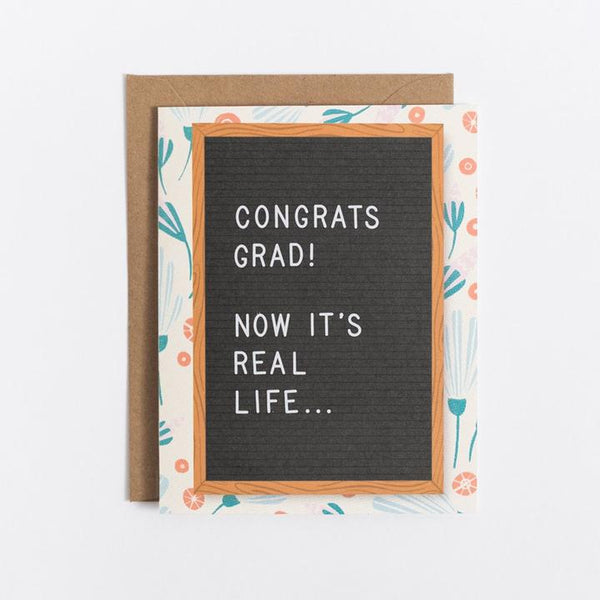 Scratch On Letter Board Greeting Card