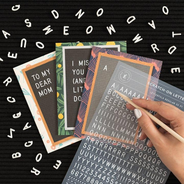Scratch On Letter Board Greeting Card