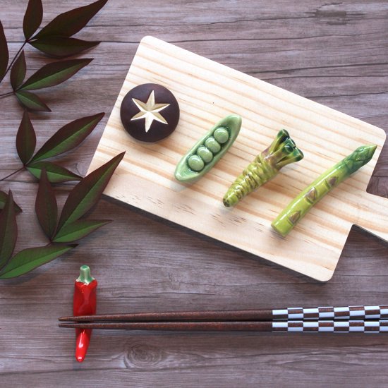 Chopstick Rest - Vegetables & Mushrooms