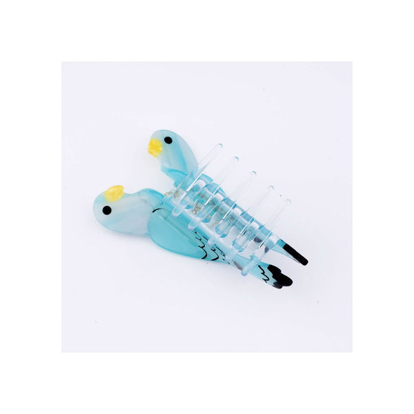 Blue Budgie Hair Claw