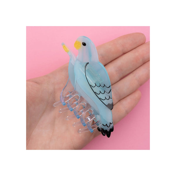 Blue Budgie Hair Claw