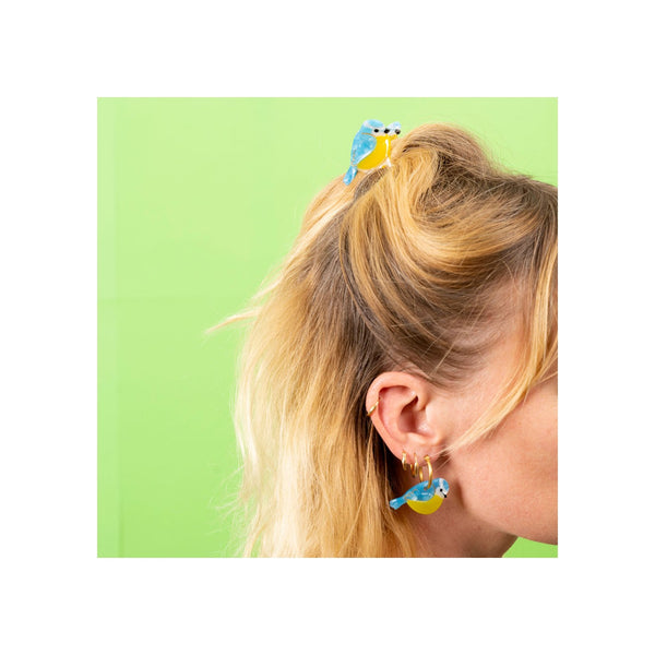 Blue Tit Mini Hair Claw