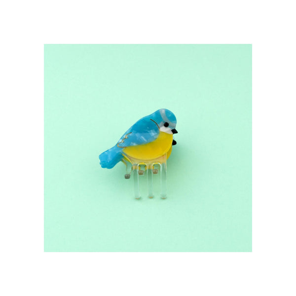Blue Tit Mini Hair Claw