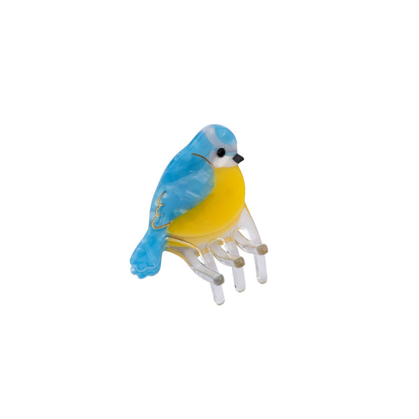 Blue Tit Mini Hair Claw