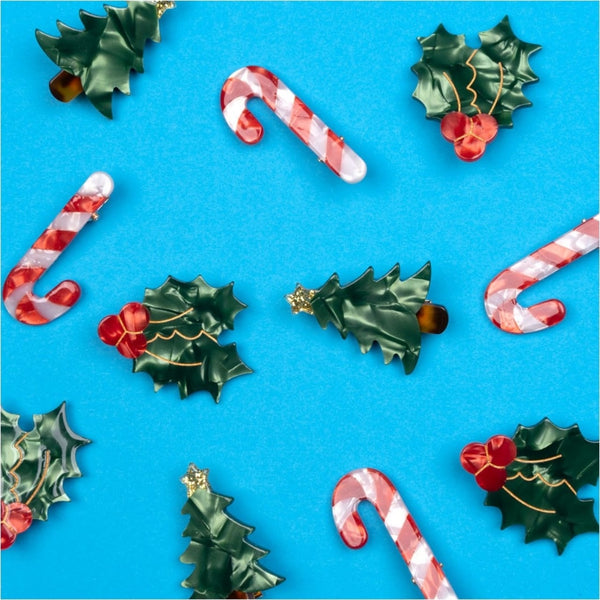Candy Cane Hair Clip
