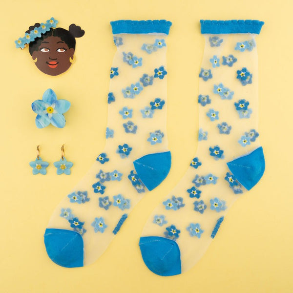 Forget Me Not Hair Claw