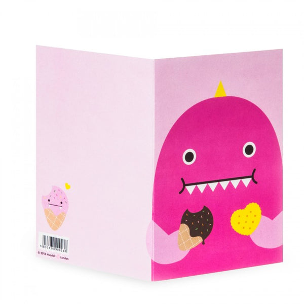 Miss Dino Greeting Card