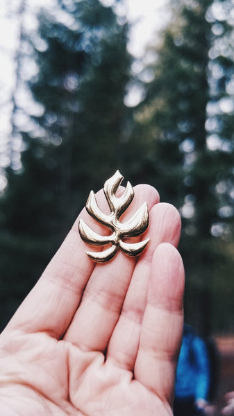 Rhaphidophora tetrasperma (Monstera "Ginny") Enamel Pin