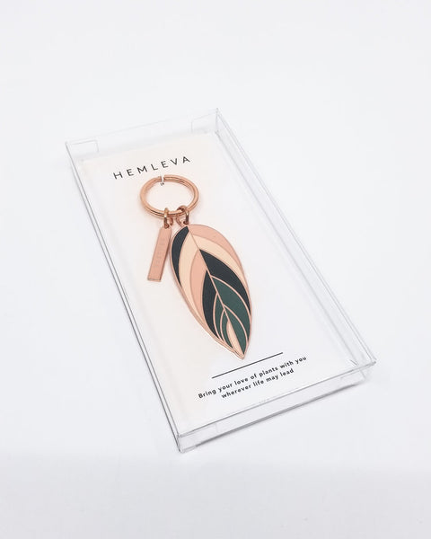 Stromanthe Sanguinea 'Triostar' Keychain