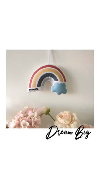 Personalized Hanging Rainbow Puff ⋒