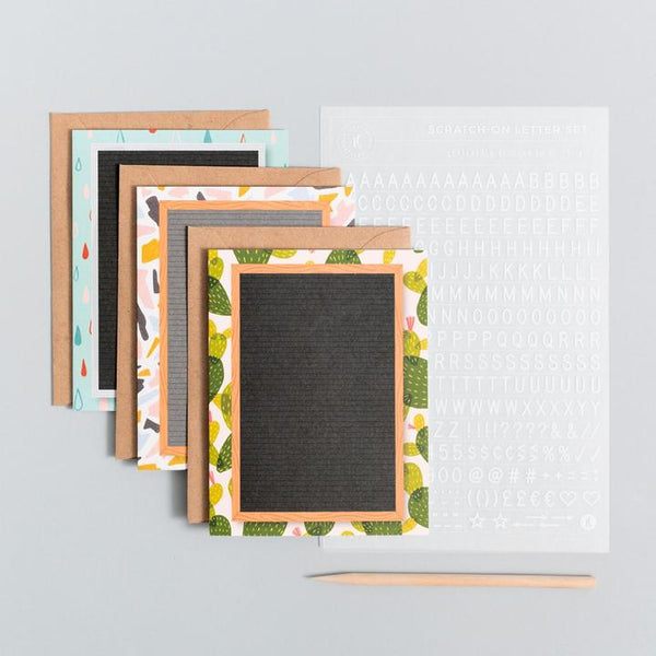 Scratch On Letter Board Greeting Card