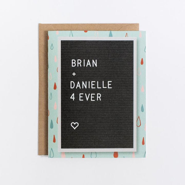 Scratch On Letter Board Greeting Card