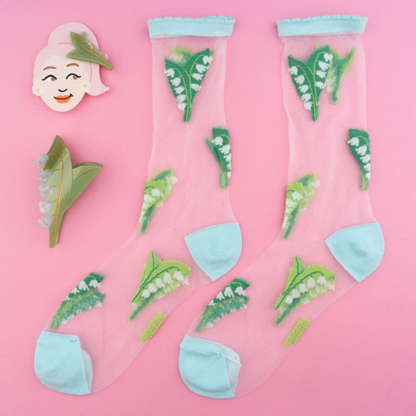 Lily of the Valley Hair Clip