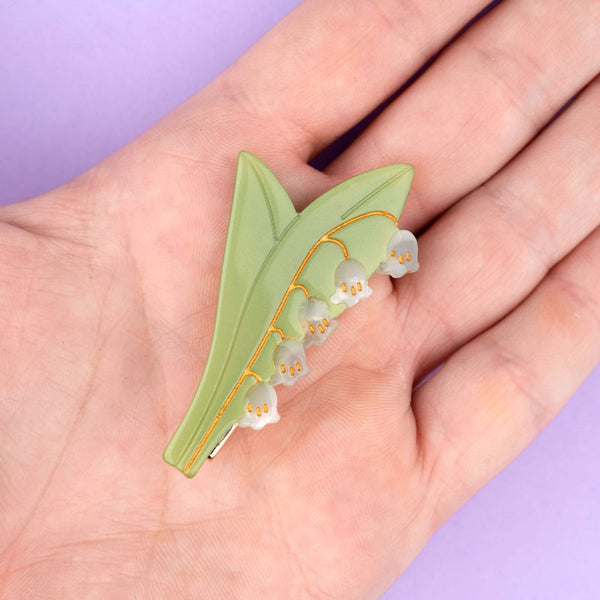 Lily of the Valley Hair Clip