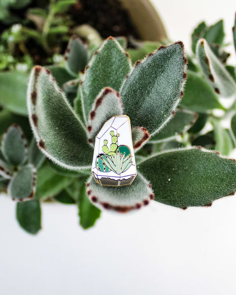 Terrarium Enamel Pin
