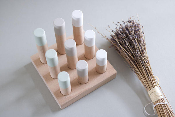 (SECONDS SALE) Wooden Peg Sorter
