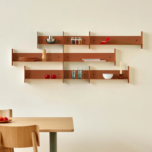 (PRE-ORDER) PLI Steel Wall Shelf (Tangerine Red)