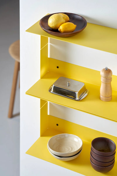 (PRE-ORDER) PLI Steel Floating Wall Shelf (Yellow Naples)