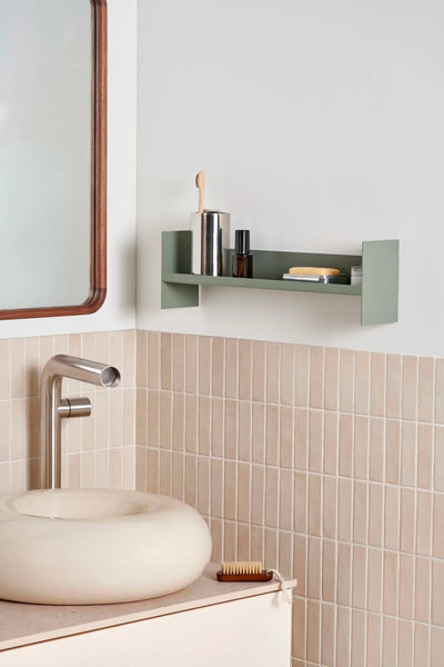 (PRE-ORDER) PLI Steel Slim Wall Shelf (Eucalyptus Grey)