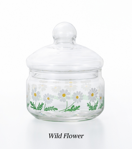 Aderia Retro Glass Jar with Glass Lid