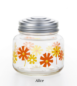 Aderia Retro Glass Jar with Metal Lid