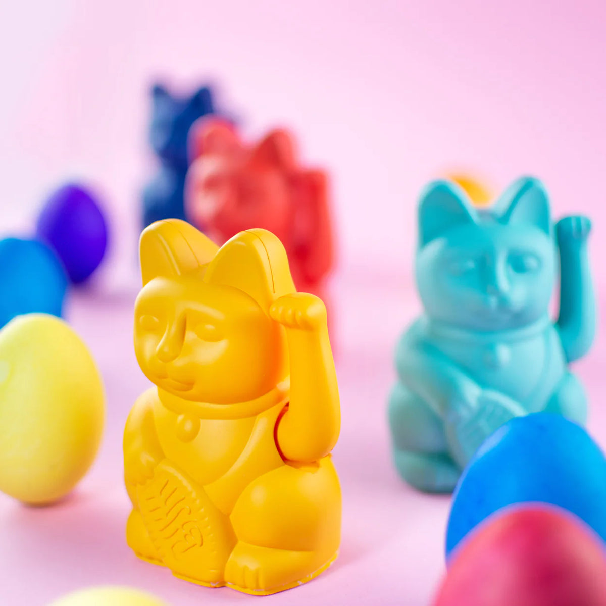 Mini Lucky Cat - Deep Yellow – heyhappypuff
