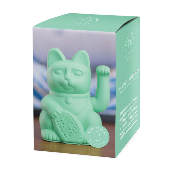 (SECONDS SALE) Lucky Cat - Mint Green