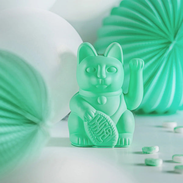 (SECONDS SALE) Lucky Cat - Mint Green