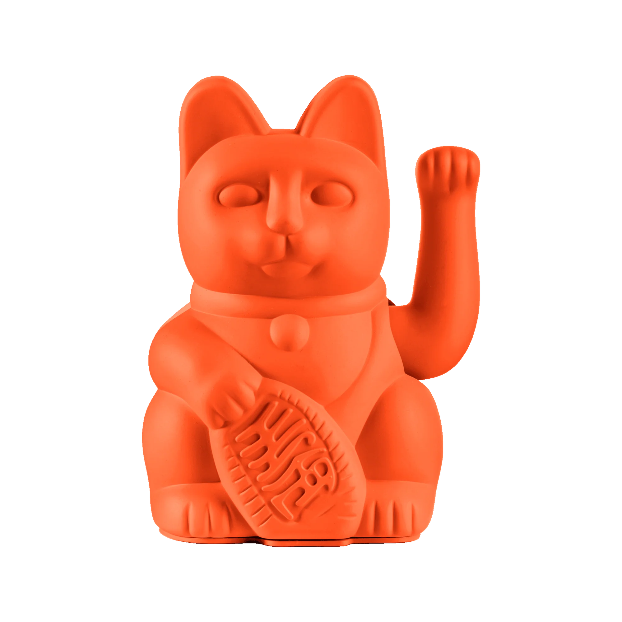 (SECONDS SALE) Lucky Cat - Neon Orange