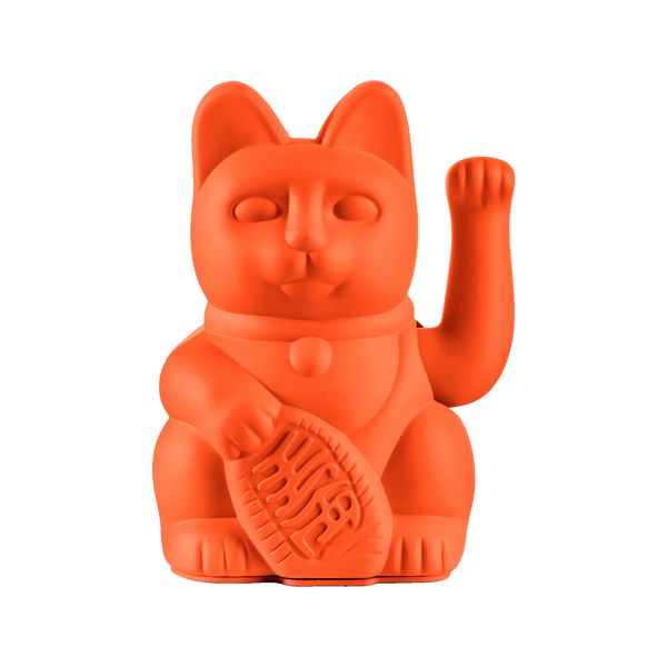 (SECONDS SALE) Lucky Cat - Neon Orange