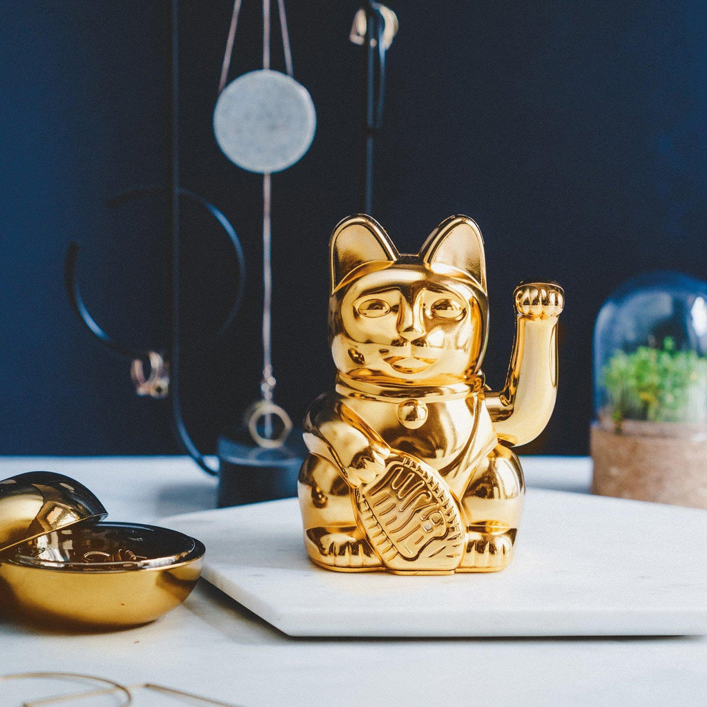 Lucky Cat - Shiny Gold – heyhappypuff