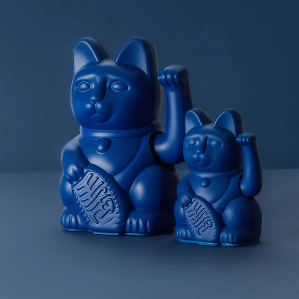 Mini Lucky Cat - Dark Blue