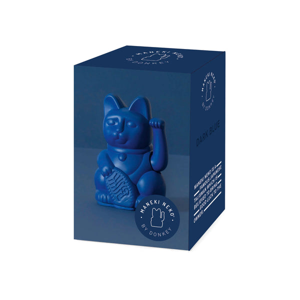 Mini Lucky Cat - Dark Blue