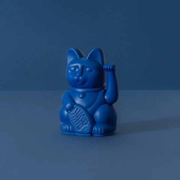 Mini Lucky Cat - Dark Blue