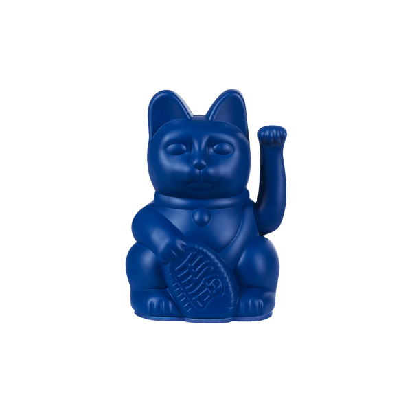 Mini Lucky Cat - Dark Blue