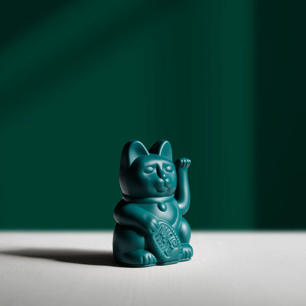 Mini Lucky Cat - Green