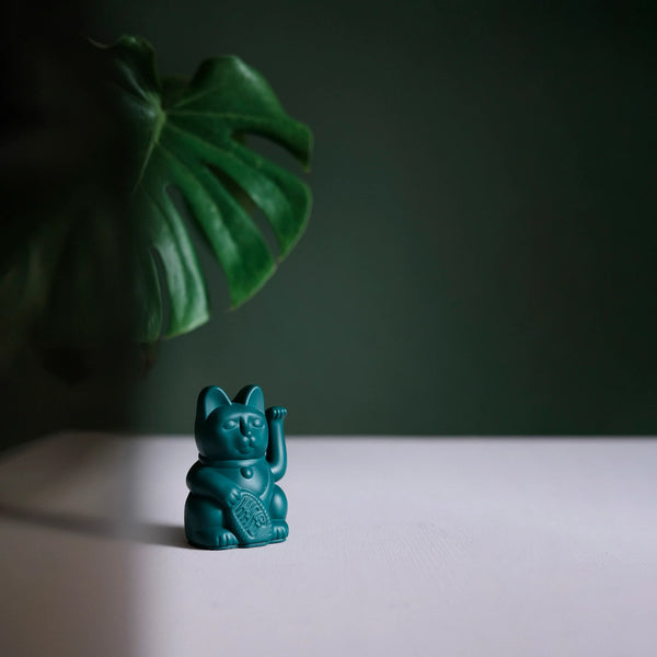 Mini Lucky Cat - Green