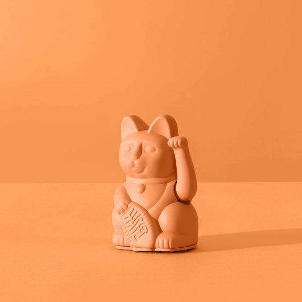 Mini Lucky Cat - Peach