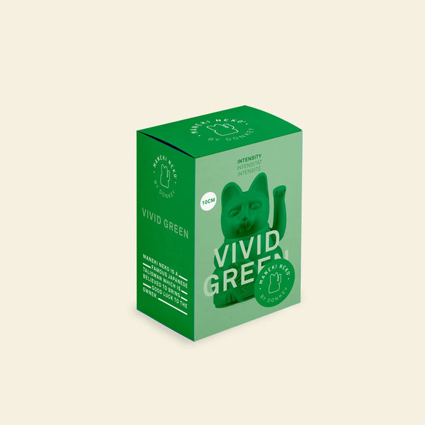 Mini Lucky Cat - Vivid Green