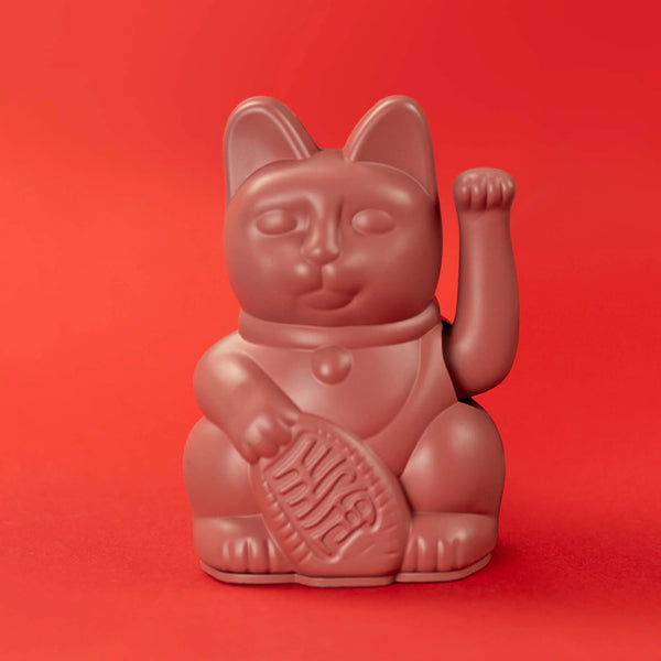 Mini Lucky Cat - Berry Red