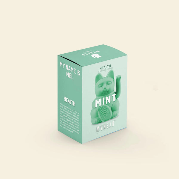Mini Lucky Cat - Mint Green