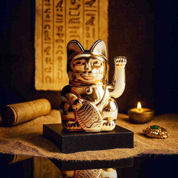 Mini Lucky Cat - Shiny Gold