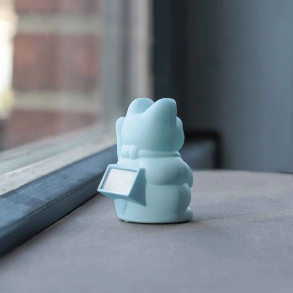 Solar Lucky Cat - Light Blue