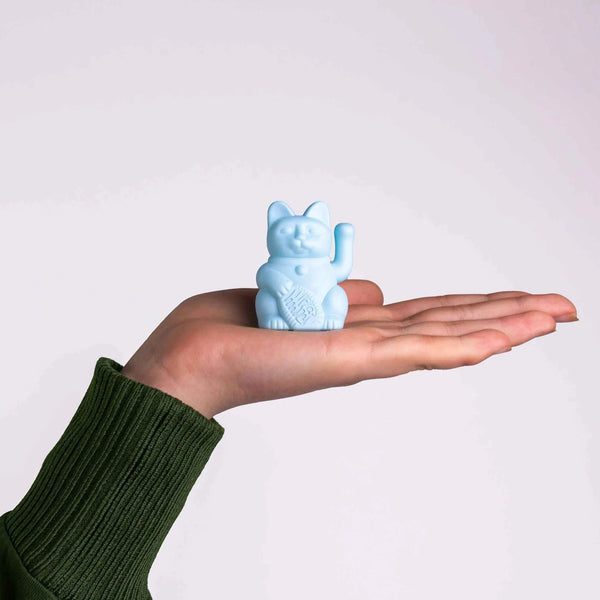 Solar Lucky Cat - Light Blue
