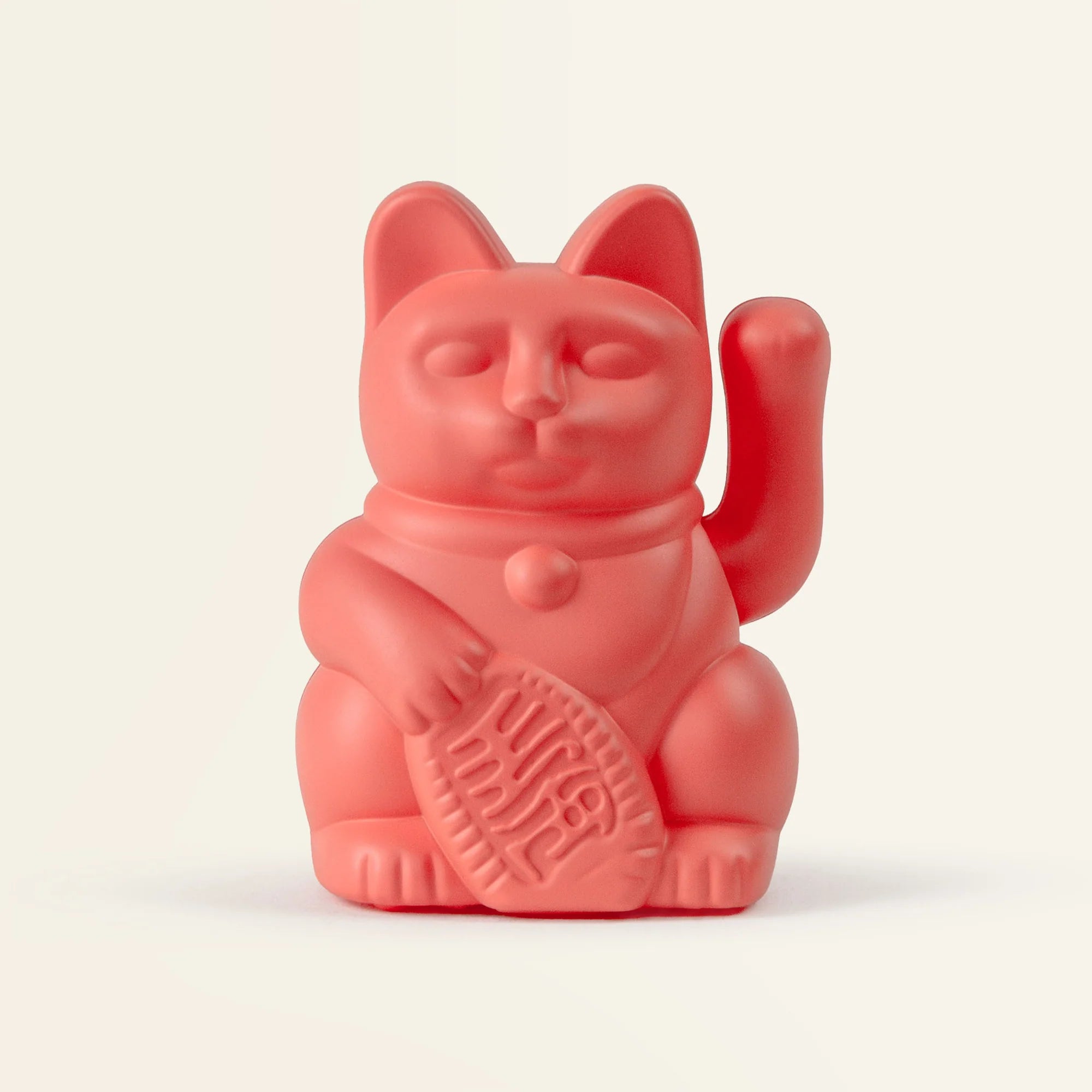 Solar Lucky Cat - Neon Orange